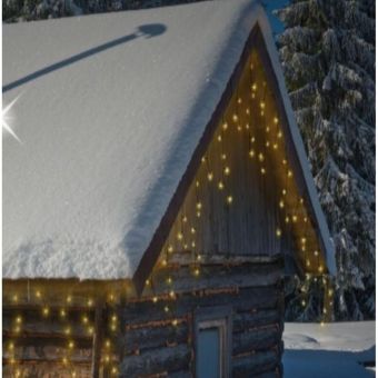Icicle Plug in lights 360LED warm white 12m
