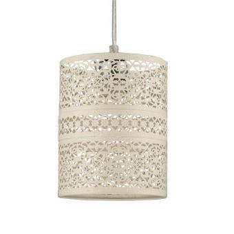 Moroccan Lantern Lampshade - White 20cm
