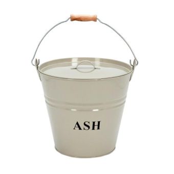 Inglenook Clay Coloured Ash Bucket With Lid
