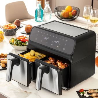 InnovaGoods Double Air Fryer Double 8L