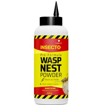 Insecto Pro Formula Wasp Nest Destroyer Powder with Azamethiphos Fast Acting Ready to Use Wasp and Hornet Killer 300g