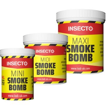 Insecto Smoke Bomb I Permethrin Insect Killer for Flying and Crawling Insects Including Bed Bugs, Fleas, Flies, Moths and Ants