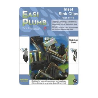 Easi Plumb 10pc Inset Sink Clips