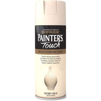 Rust-Oleum Painters Touch Spray Paint - Ivory Silk Satin 400ml