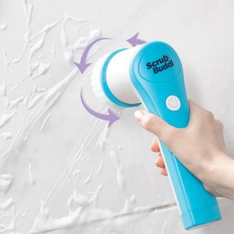 JML Scrub Buddi I Powerful, Rechargeable Scrubbing Brush with 2 brush Heads