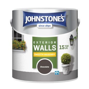 Johnstone's Exterior Smooth Masonry Paint 2.5L - Chocolate