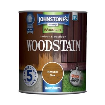 Johnstone's Indoor & Outdoor Woodstain - Natural Oak 750ml