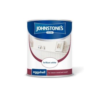 Johnstones Eggshell Paint - Brilliant White 750ml
