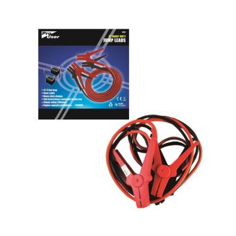 12" Jump Leads With Heavy Duty Clamps