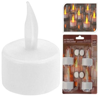 LED Tealights - Pack of 4