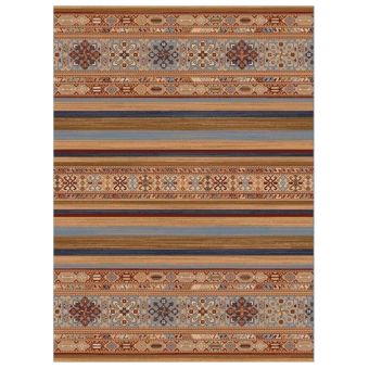 Kashmir Rug with fringe 80cm x 300cm - Blue