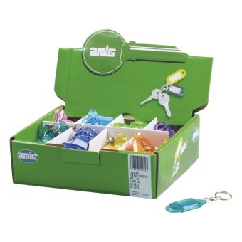 Assorted Colours Key Tags - each