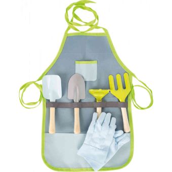 Kids Garden Tool Set With Apron - 6 Piece