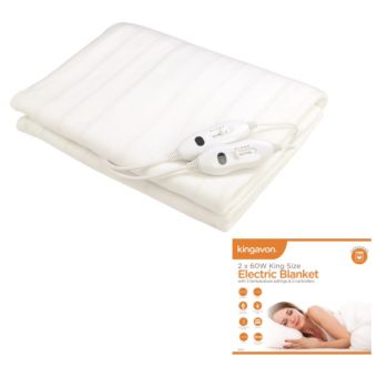 King Size Electric Blanket with 2 controllers