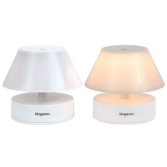 Kingavon Colour Changing LED Touch Table Lamp – Portable Mood and Night Light for Bedroom, Nursery or Office