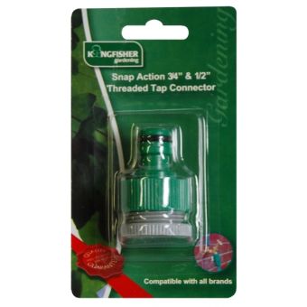 Kingfisher 3/4" & 1/2" Threaded Tap Connector