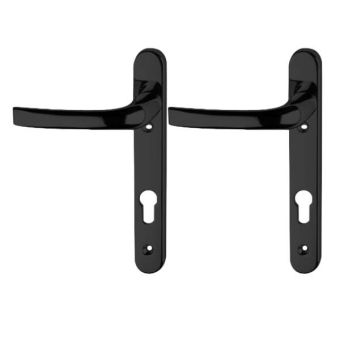 ASEC Multi Point UPVC 220mm Black Door Handle Set