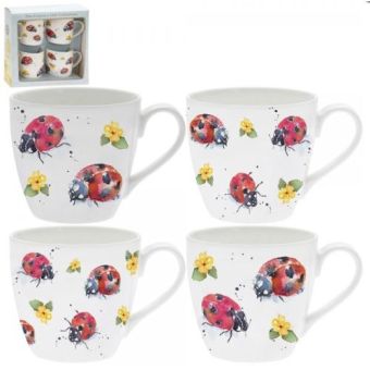 Ladybirds Mug Set x4