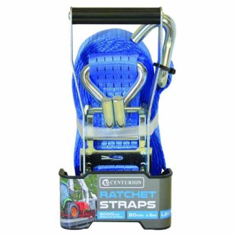 Centurion Heavy Duty 5000kg Ratchet Strap - 50mm x 6m