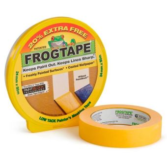 FrogTape Low Tack Masking Tape - 24mmx41.1m - With 20% Extra Free