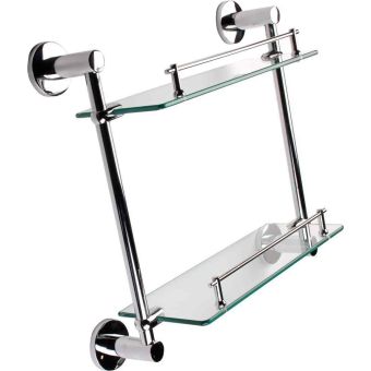 Tema Malmo 2 Shelf - Chrome Finish