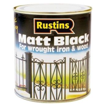 Rustins Quick Drying Black Matt Paint 2.5 litre