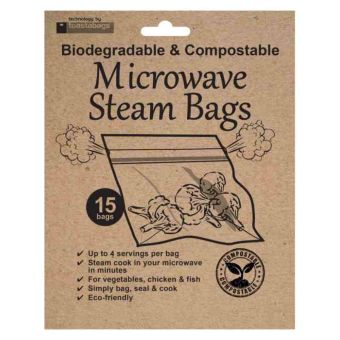 Toastabags Eco Friendly Microwave Steam Bags - Pack Of 15