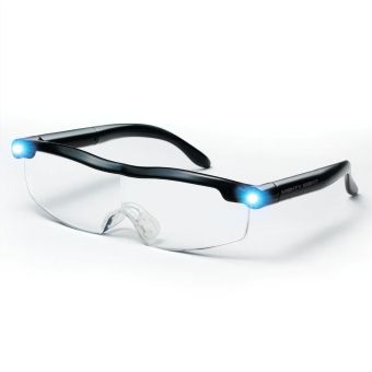 Mighty Sight Rechargeable LED Magnifying Glasses with 160 Percent Zoom