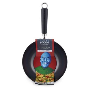 Ken Hom Non-Stick Carbon Steel Mini Wok - 20cm