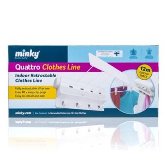 Minky Quattro 4 Line Indoor Retractable Clothesline