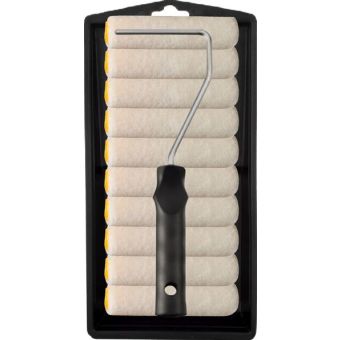 4" Mohair Tray Set - 10 Roller Refills