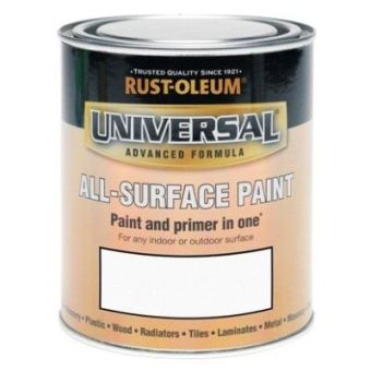 Rust-Oleum Universal All Surface Paint White Matt 250ml