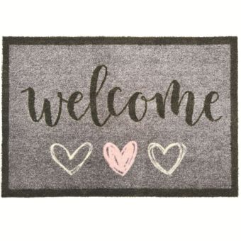 My Mat Nylon Welcome Hearts 50cm x 75cm – Stylish & Practical Welcome Mat for Clean Floors