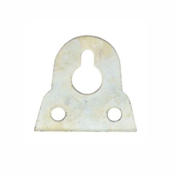 Nickel Plated Slotted Glass Plate 38mm