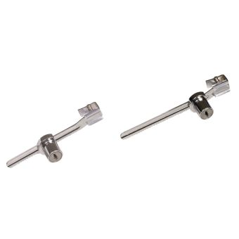 Nickel Plated Steel Showcase Lock 140x25mm