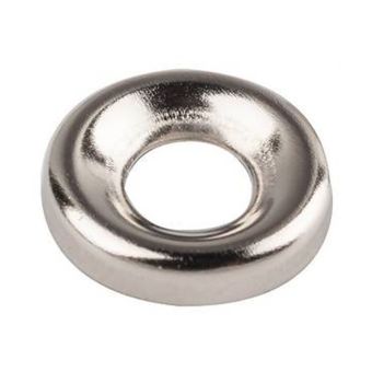 Nickel Plated Steel Surface Screw Cup Washer 6g - 20 Pack