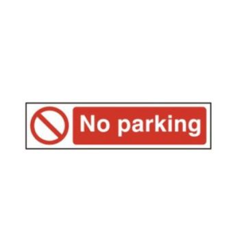 No parking - PVC Sign (200mm x 50mm)