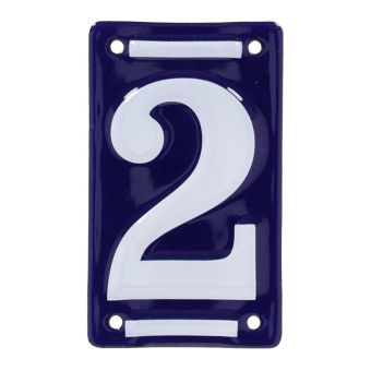 Enamel House Number - 2