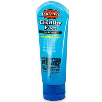 O'Keeffe's Healthy Feet Foot Cream 85g Tube for Dry Cracked Heels and Moisture Repair