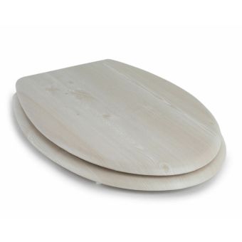 Beldray PVC Veneer Toilet Sea White Oak Finish