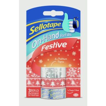 Sellotape Occasions Festive Tape 18mm x 10m