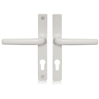 Oslo White Lever Door Handle Set 70mm with Spindle and Fixings – Modern Interior Door Hardware