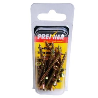 Premier ZYP Wood Screws - 4mm x 40mm - Pack of 20