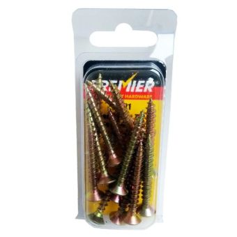 Premier ZYP Wood Screws - 5mm x 40mm - Pack of 15