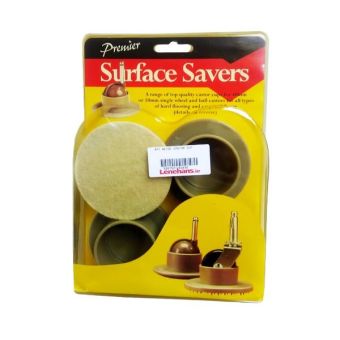 Premier Surface Savers Beige Castor Cups - Pack of 4