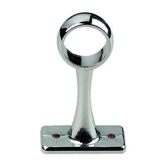 Premier Chrome Round Rail Centre Bracket - 25mm
