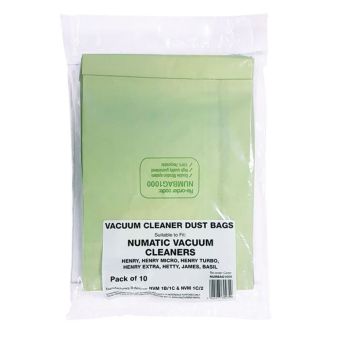Paper Vacuum Bags Numatic Henry Compatible - pack of 10