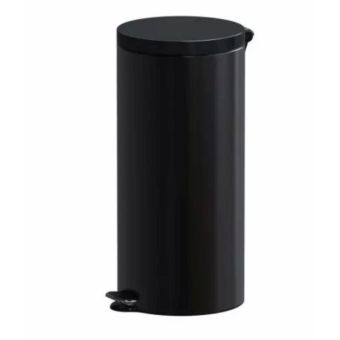 Black Steel Pedal Bin - 30L