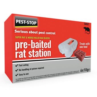Pest-Stop Super Rat Killer Pre-Baited Station