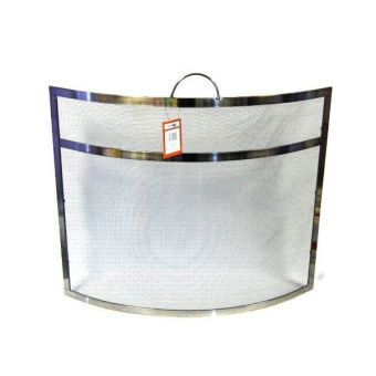 Pewter Curved Spark / Fire Guard